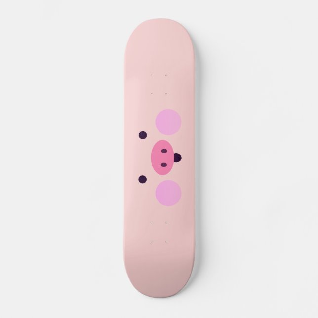 Pink Little Piggy Skateboard (Vorderseite)