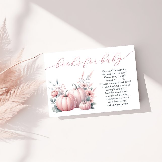 Pink Little Pumpkin Books for Baby Begleitkarte (Von Creator hochgeladen)