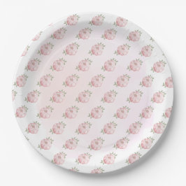 Pink Little Pumpkin Muster Autumn Baby Dusche Pappteller