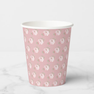 Pink Little Pumpkin Pattern Fall Baby Dusche Pappbecher