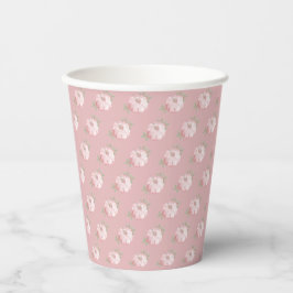 Pink Little Pumpkin Pattern Fall Baby Dusche Pappbecher