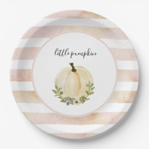 Pink Little Pumpkin Teller Rustic Fall Baby Dusche