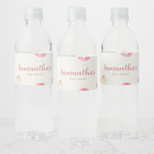 Pink Little Pumpkins Baby Dusche Flasche Etikett