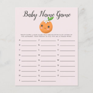 Pink Little Süsse Baby Name Dusche Spiel