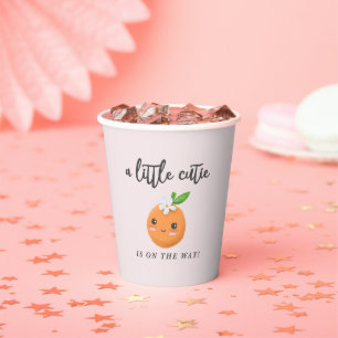 Pink Little Süsse Girl Babydusche Pappbecher