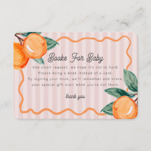 Pink Little Süsse Pastel Citrus Bücher für Baby Begleitkarte
