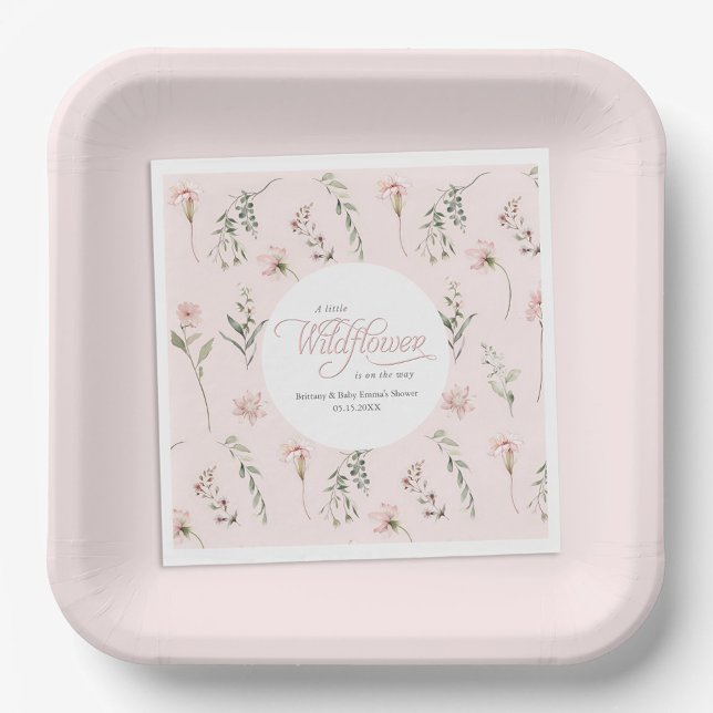 Pink Little Wildblume Baby Girl Dusche Serviette (Von Creator hochgeladen)