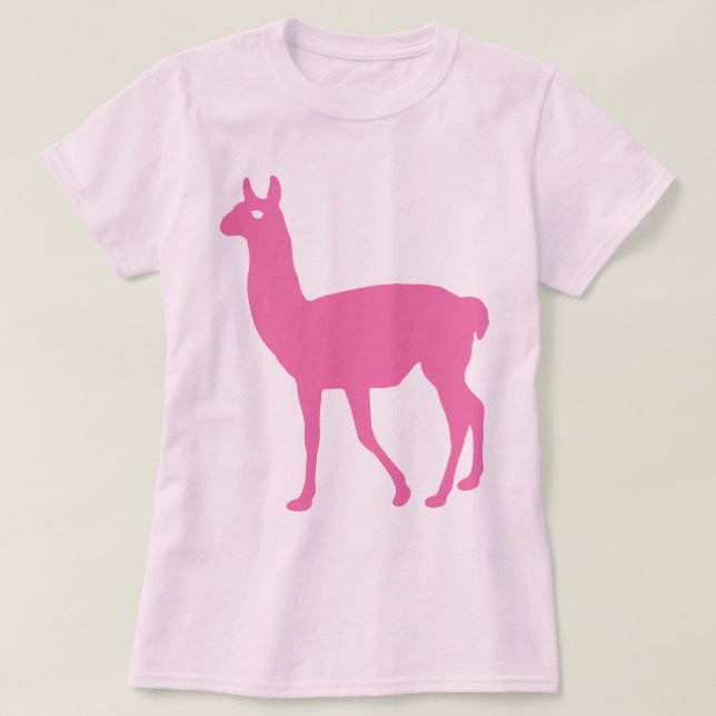 Pink Llama T - Shirt (Design vorne)