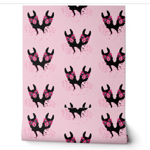Pink Llama Wohngestaltung Tapete