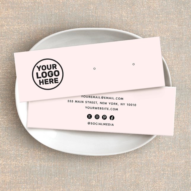 Pink-Logo-Stift Ohrring-Display-Holder (Von Creator hochgeladen)