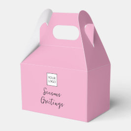 Pink Logo Text Promotional Business Packaging Geschenkschachtel