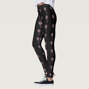 Pink Lollipops Frauen schwarze Leggings