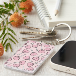 Pink Lollipops, Heart Lollipops, Lollipop Pattern Schlüsselanhänger