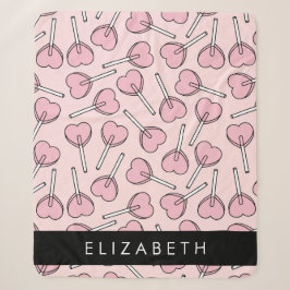 Pink Lollipops, Heart Lollipops, Lolly, Your Name Sherpadecke
