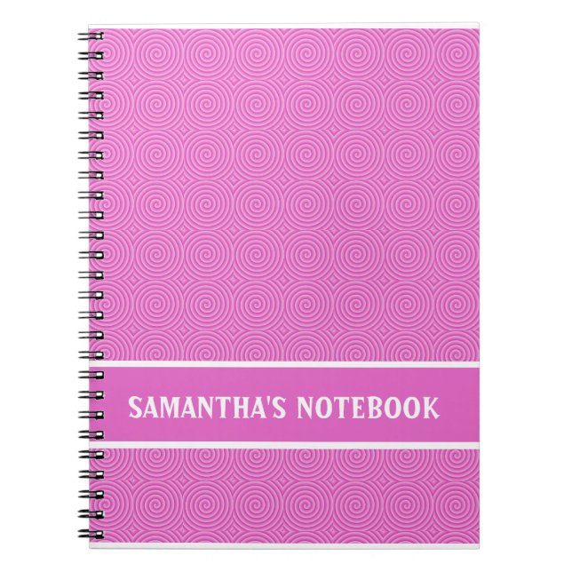 Pink Lollypop Muster Notizblock (Vorderseite)