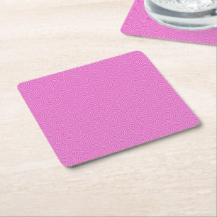 Pink Lollypop Muster Rechteckiger Pappuntersetzer