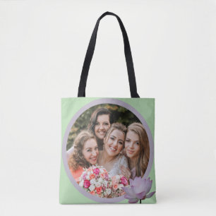 Pink Lotus Blume Wedding Bridesmaid Tasche