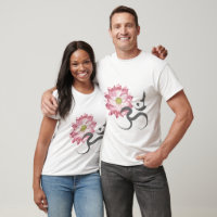 Pink Lotus Blume Yoga & Zen Calligraphy Om Om