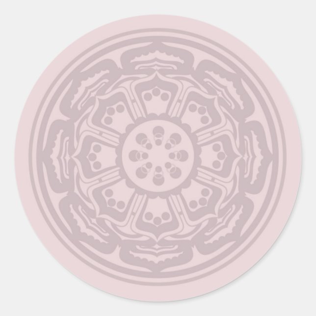 pink_lotus - Lg. Aufkleber (Vorderseite)