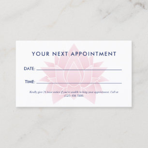 Pink Lotus Massage Therapie Wellness-Center Terminkarte
