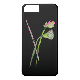 Pink Lotus Zen Blume Buddhistische Kunst iPhone 8 Plus/7 Plus Hülle