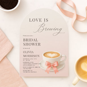 Pink Love Brautparty im Coffee Cafe Einladung