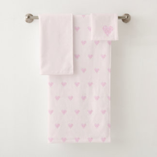 Pink Love Hearts Motif