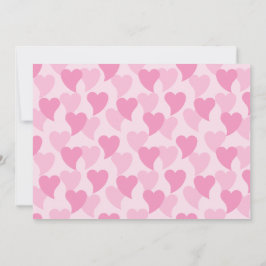 Pink Lovely Hearts Nahtloses Muster Karte