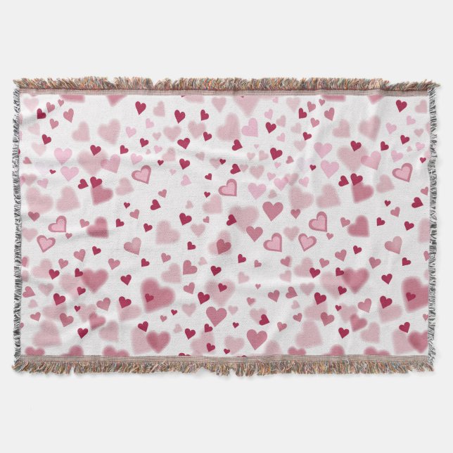  Pink Lovely Hearts Pattern  Decke (Vorderseite)