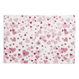 Pink Lovely Hearts Pattern Kissenbezug