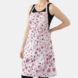 Pink Lovely Hearts Pattern Schürze