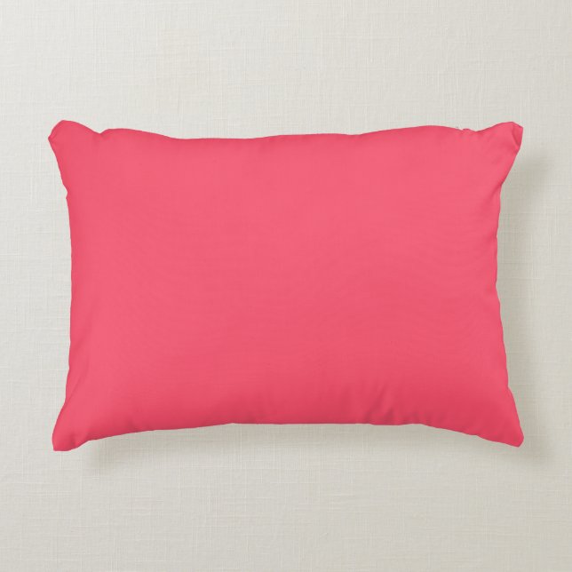 Pink, Lovely, Solid, Modern, Simple, Trendy Dekokissen (Vorderseite)