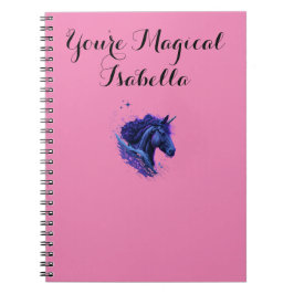 Pink Lover Du bist magisch Unicorn Fantasiebezeich Notizblock
