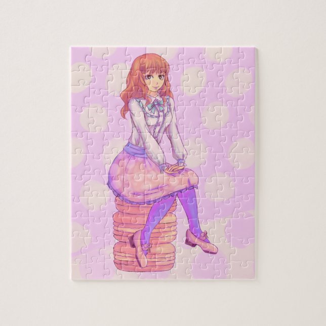 Pink Macaron Girl (Vertikal)