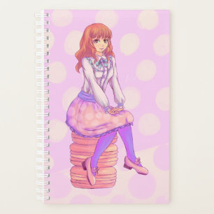 Pink Macaron Girl Planer