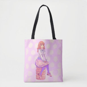 Pink Macaron Girl Tasche