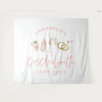 Pink mädchengängige Champagner Bachelorette Wochen