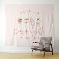 Pink mädchenhafte Drinks Bachelorette Wochenende