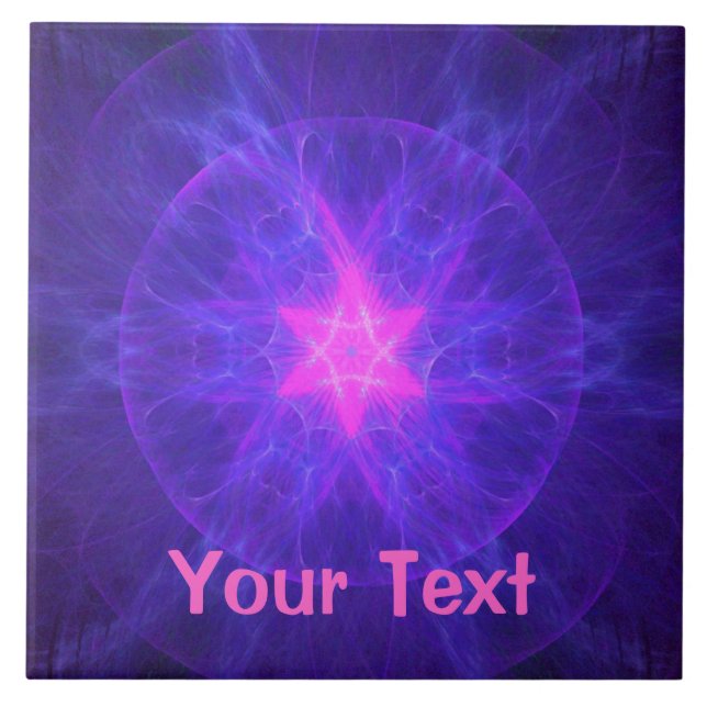 Pink Magen David Fliese (Vorderseite)