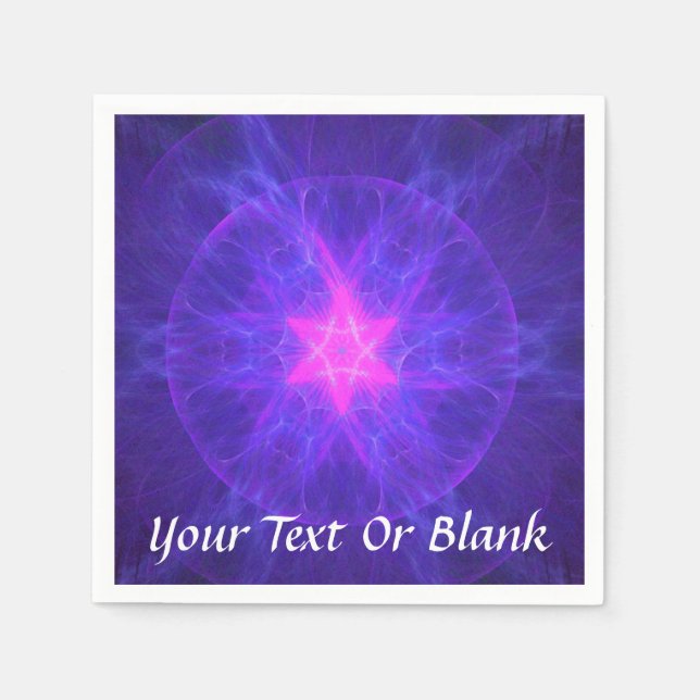 Pink Magen David Serviette (Vorderseite)