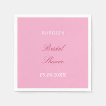 Pink Magenta Brautparty Napkins