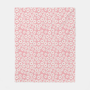 Pink magenta daisa Blume Muster Fleecedecke