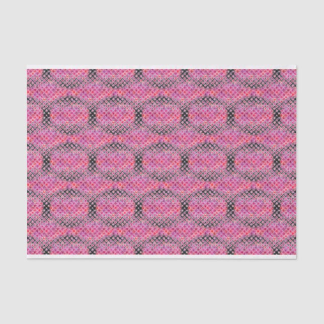 Pink Magenta Splash Bricks Muster Seidenpapier (Vorderseite)