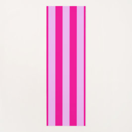 Pink & Magenta Streifen Muster Yogamatte
