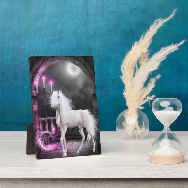 Pink Magical Unicorn Fotoplatte (Seite)