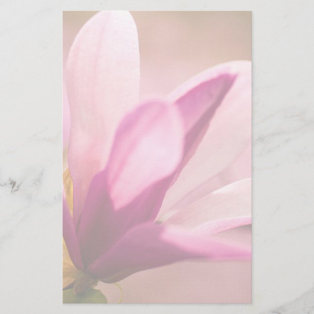 Pink Magnolia Briefpapier (Vorderseite)