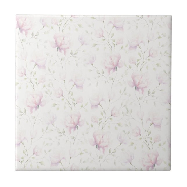 Pink Magnolia Fliese (Vorderseite)