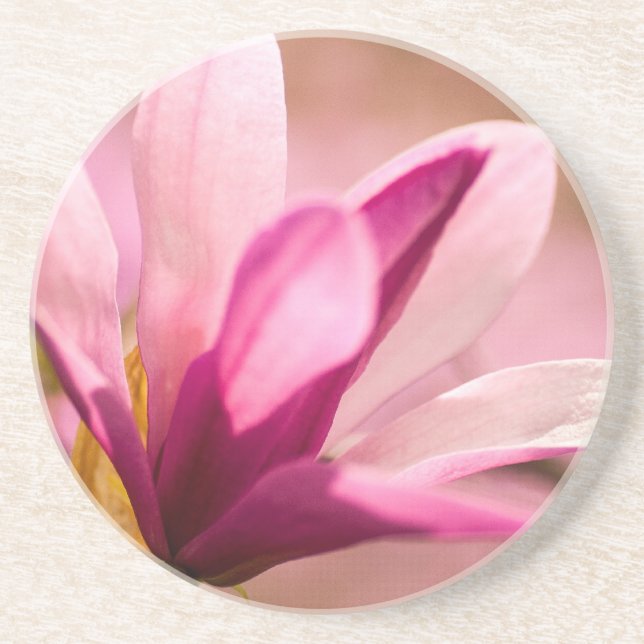 Pink Magnolia Sandstein Untersetzer (Vorne)
