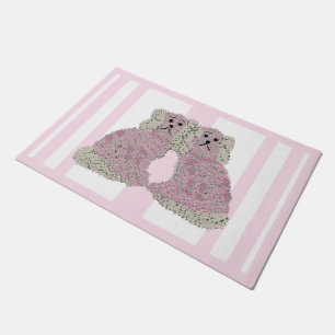 Pink Magnolia Staffordshire Hunde Rose Fußmatte