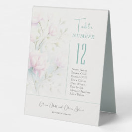 Pink Magnolia Wedding Tischaufsteller
